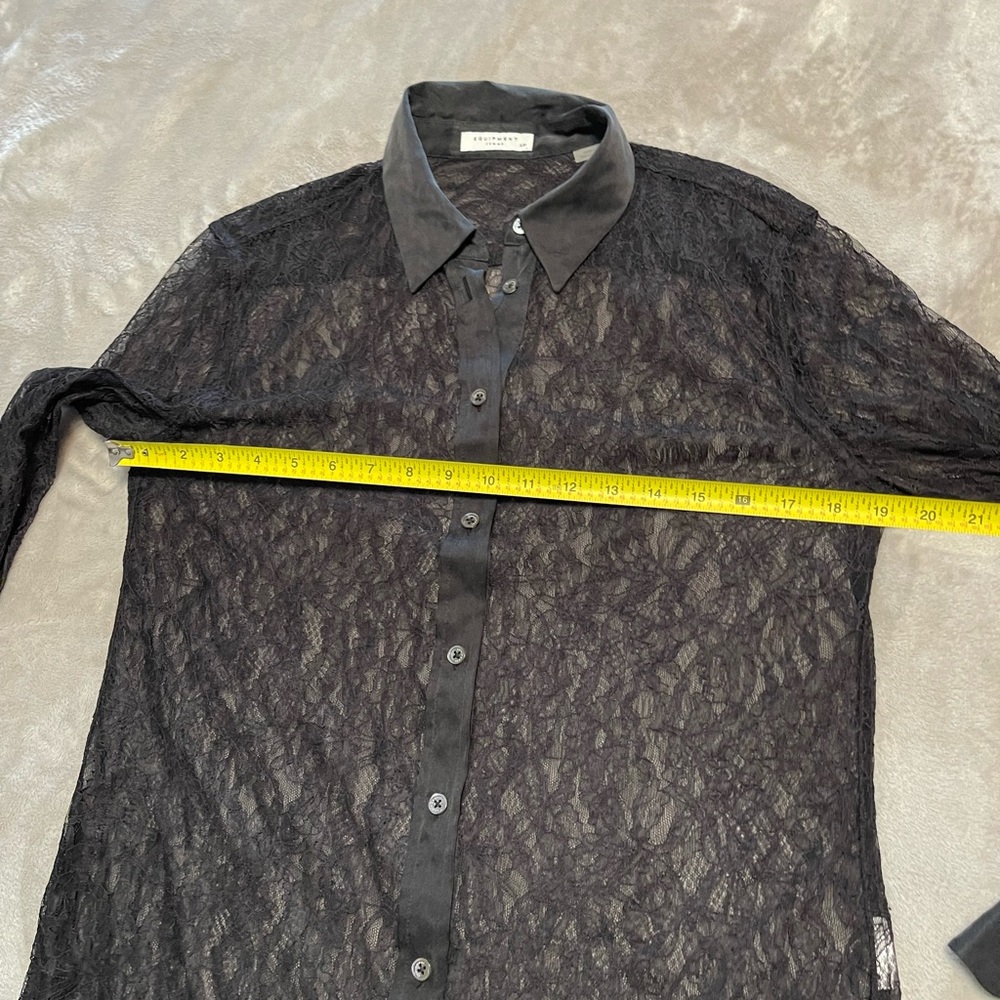 Equipment women oversized lace t shirt - Picture 9 of 13